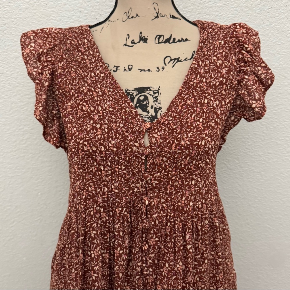 Madewell Pintuck Mini Dress in Florentine Floral Size XS - Picture 3 of 16